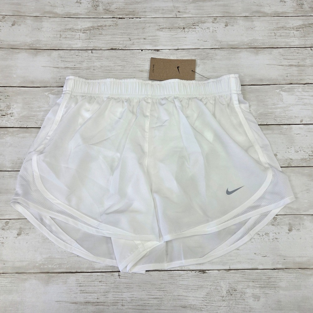 Nike Running Shorts Womens Medium White Dri-FIT 10k 831558-100 Mesh Athletic